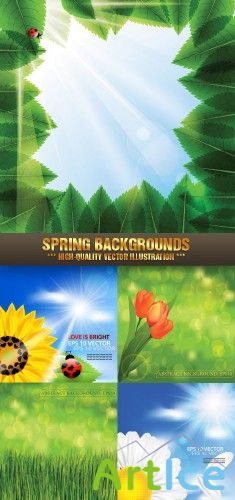 Stock Vector - Spring Backgrounds |  