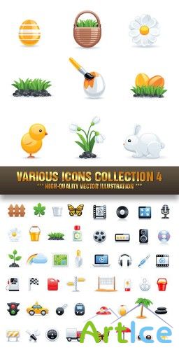 Stock Vector - Various Icons Collection 4 |   4