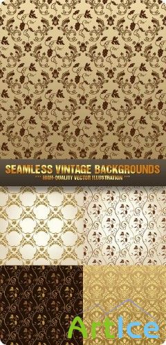 Stock Vector - Seamless Vintage Backgrounds |  