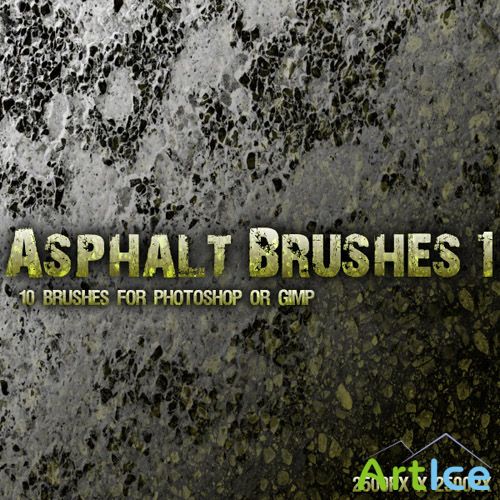Asphalt Brushes Pack for Photoshop or Gimp