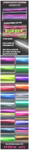 20 Abstract Background Lightning Effect - GraphicRiver