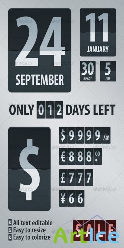 Flipping Digits  GraphicRiver