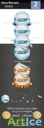 Warranty Badges - GraphicRiver