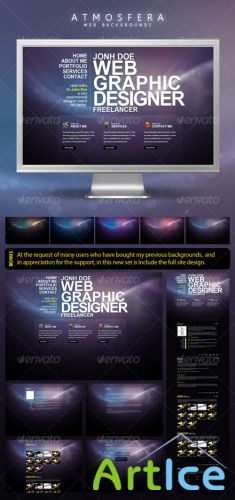 Atmosfera Web Backgrounds - GraphicRiver