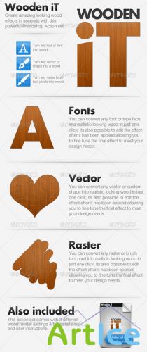 GraphicRiver Wooden iT - Convert To Wood Action