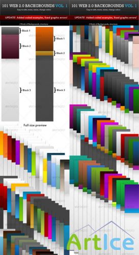 101 Web 2.0 Backgrounds. Mega Pack - GraphicRiver