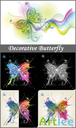 Decorative Butterfly - Stock Vectors