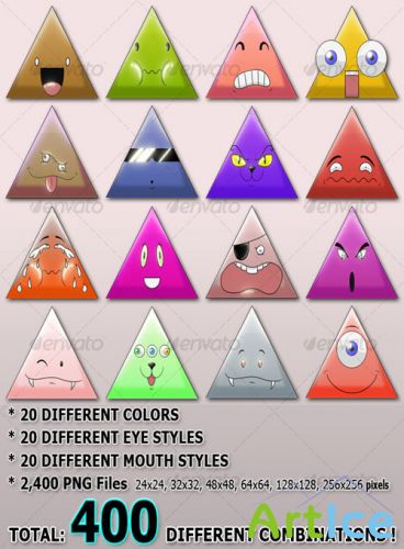 ULTIMATE Krazy Triangles ! (400 combinations) -GraphicRiver