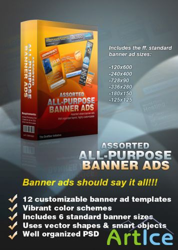 Assorted Allpurpose Banner Ad Template - GraphicRiver