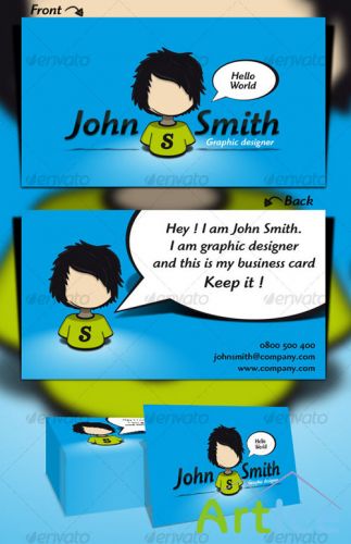 Hello World Business Card - GraphicRiver