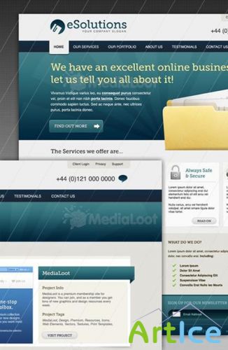 Business Corporate Website Template - Medialoot