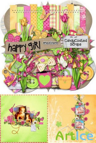 - -   / Scrap kit - Happy girl