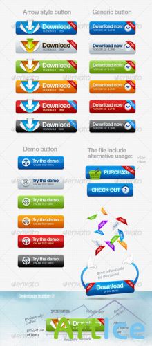 Delicious Download Button - GraphicRiver
