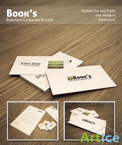 Bookstore corporate identity - GraphicRiver