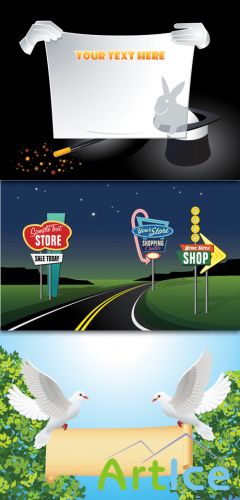 Outdoor advertising signs licensing Vector