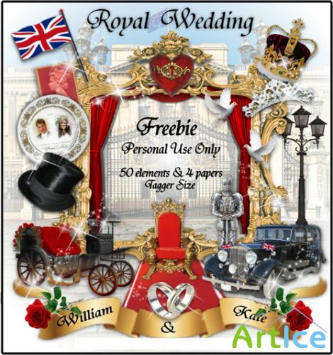 Scrap-set - Royal Wedding