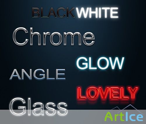 7 Text layer styles