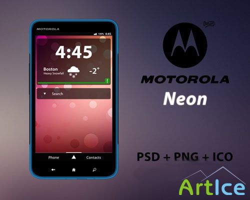 PSD Template - Motorola Neon