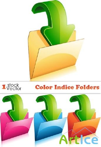 Color Indice Folders Vector |    