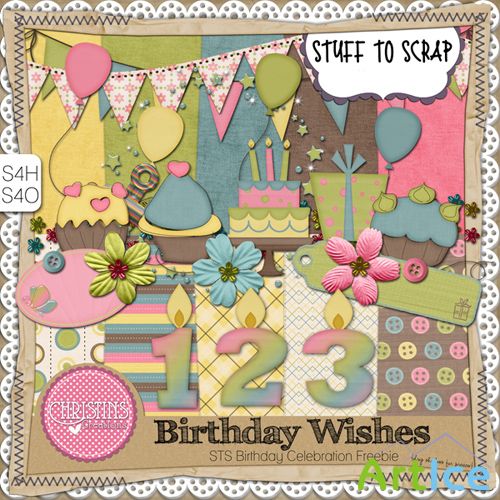 Scrap-set - Birthday Wishes