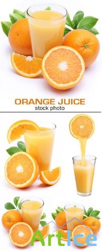 Orange juice - stock photo