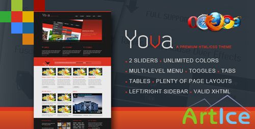 BuyStockDesign - Yova | A Premium HTML/CSS / With Two Sliders.Piecemaker/Nivo - RiP