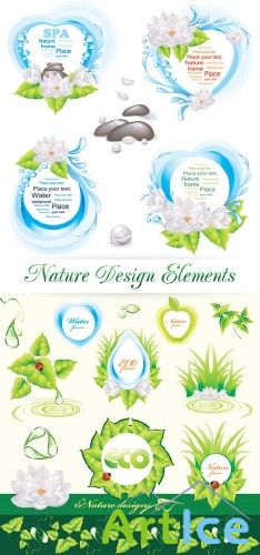Nature Design Elements - Vector |      