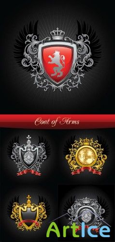 Stock Vector - Coat of arms |    