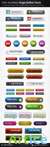 Yet Another Huge Button Pack - GraphicRiver