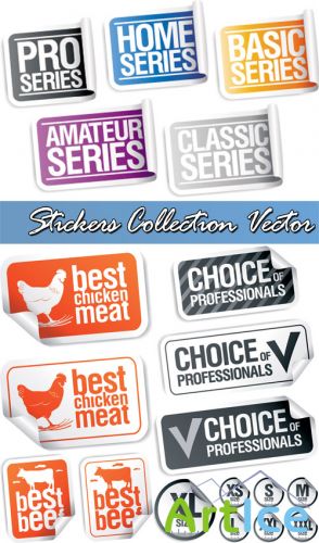 Stickers Collection Vector