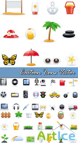 Cartoon Icons Vector