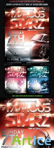 Famous Starz Flyer Poster Template