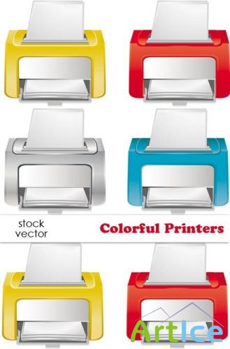 Vectors - Colourful Printers