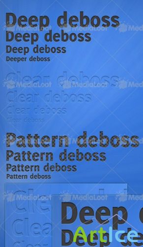 Elegant Deboss Text Styles