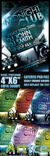 GraphicRiver - Midnight Club Event Flyer Template