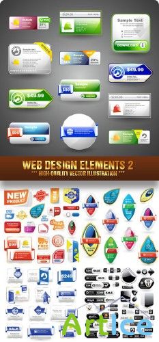 Stock Vector - Web Design Elements 2 |  web- 2