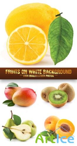 Stock Photo - Fruits on White Background |    
