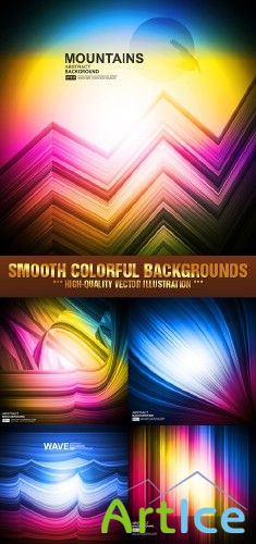 Stock Vector - Smooth Colorful Backgrounds |   