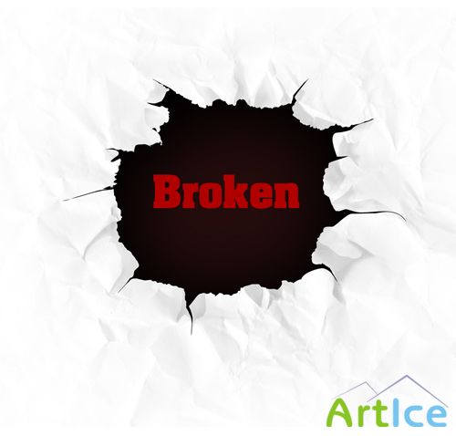 Free PSD Broken Page