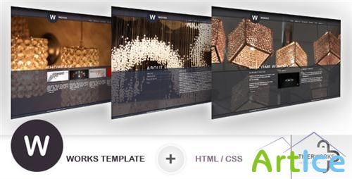 ThemeForest - W WORKS Template - HTML/CSS (3 SKINS) - Rip