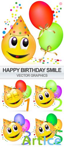 Happy Birthday Smiles in vector