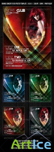 Gothic Night Club Party / Concert Flyer