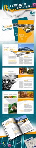 Corporate A4 Brochure in 2 Schemes of Color - GraphicRiver