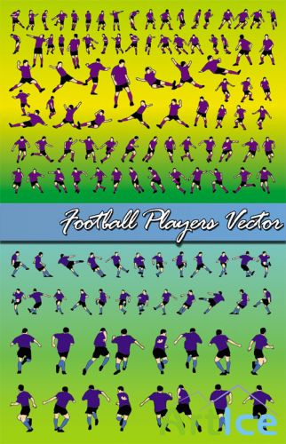 Football Players Vector