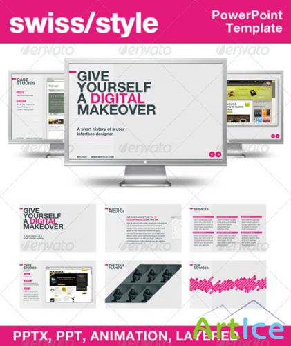 Swiss Style PowerPoint Template  GraphicRiver