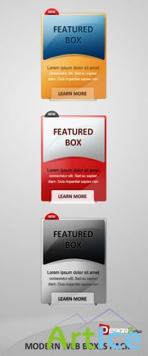 Modern Web Boxes Pack