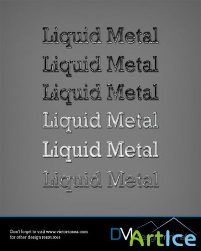 Liquid Metal Photoshop Styles