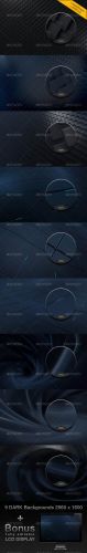 9 Dark Backgrounds Pack - GraphicRiver