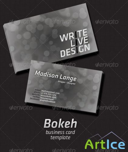 Bokeh Business Card - GraphicRiver