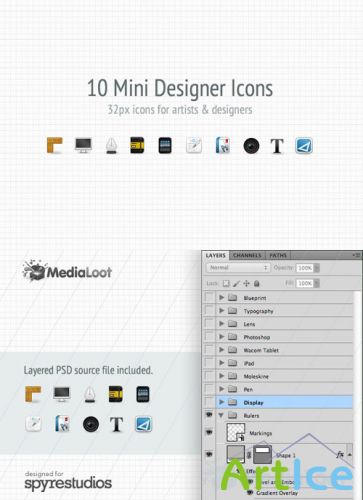 MediaLoot 10 Mini Designer Icons